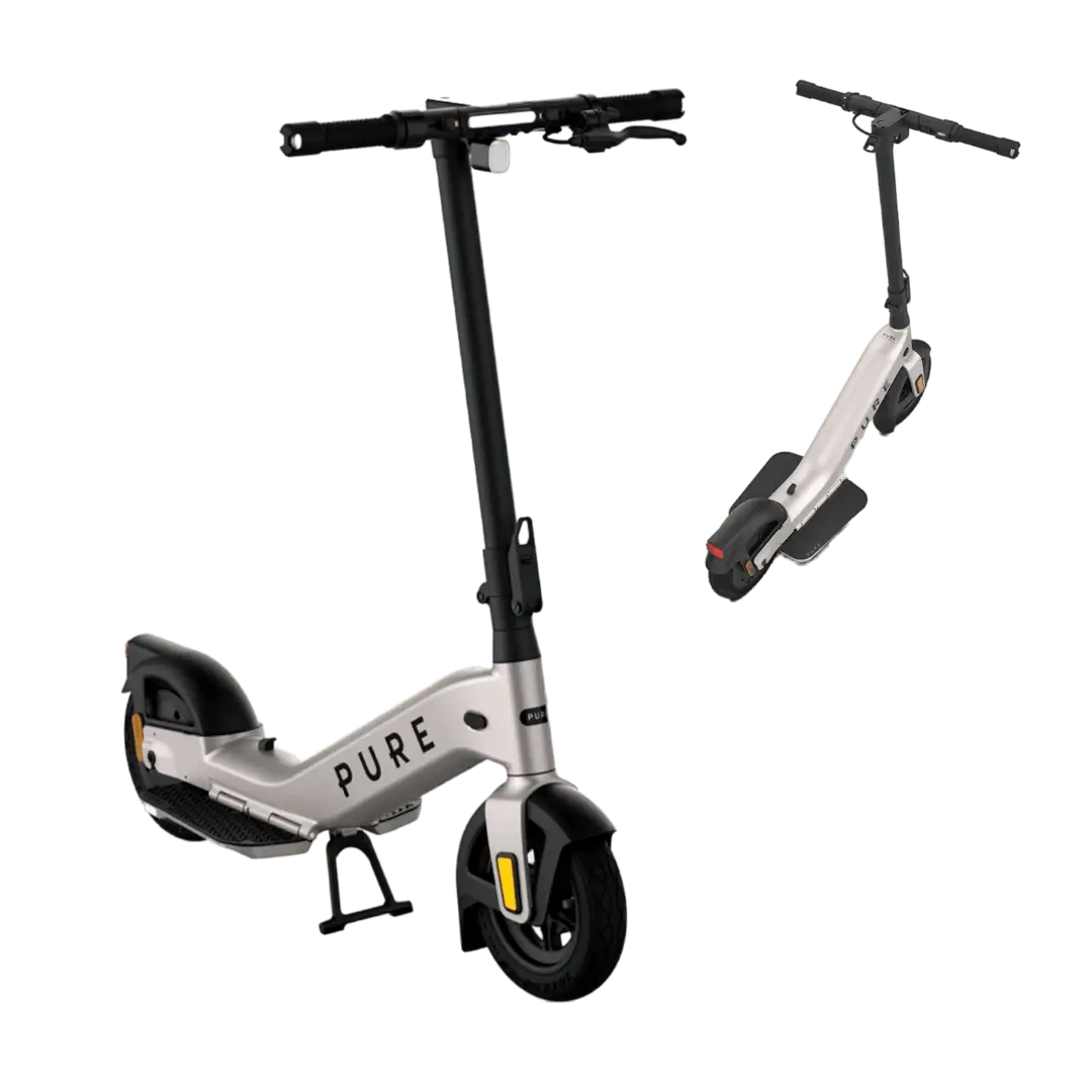 E-Scooter PURE Advance grau revolutionäre Standfläche