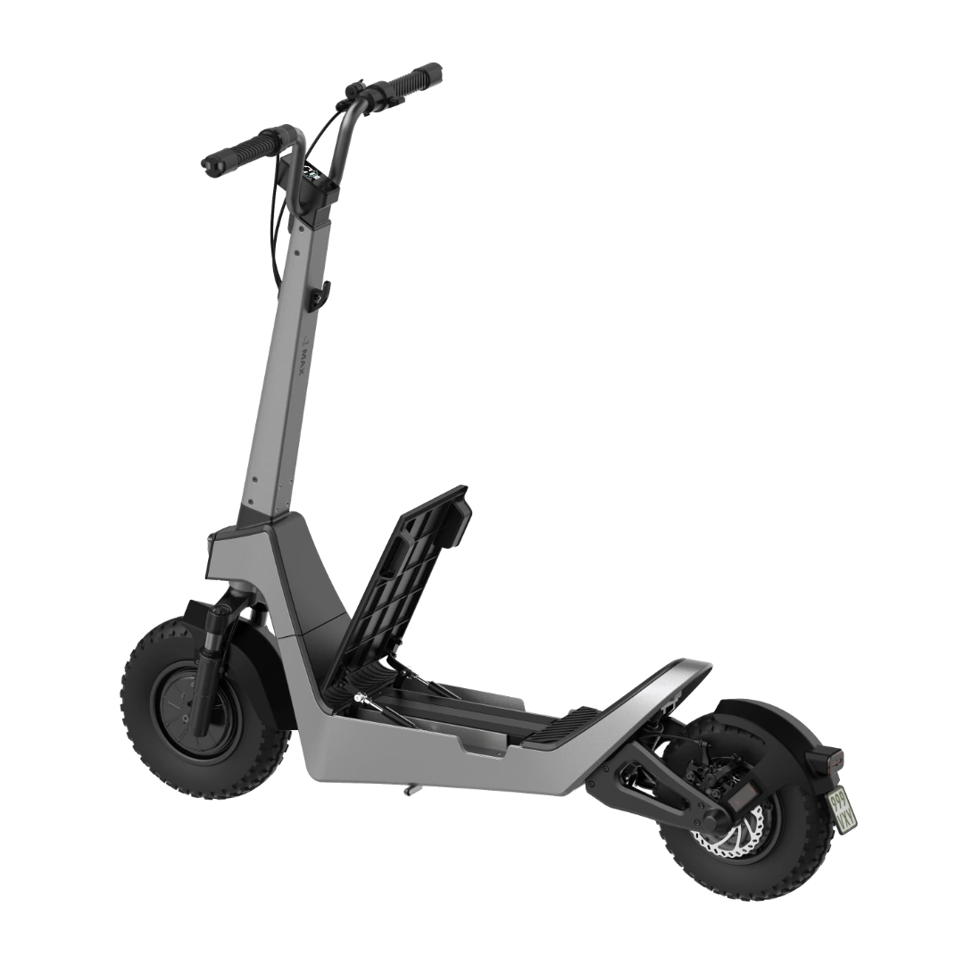 E-Scooter comscoot MAX schwarz-grau Akkufach