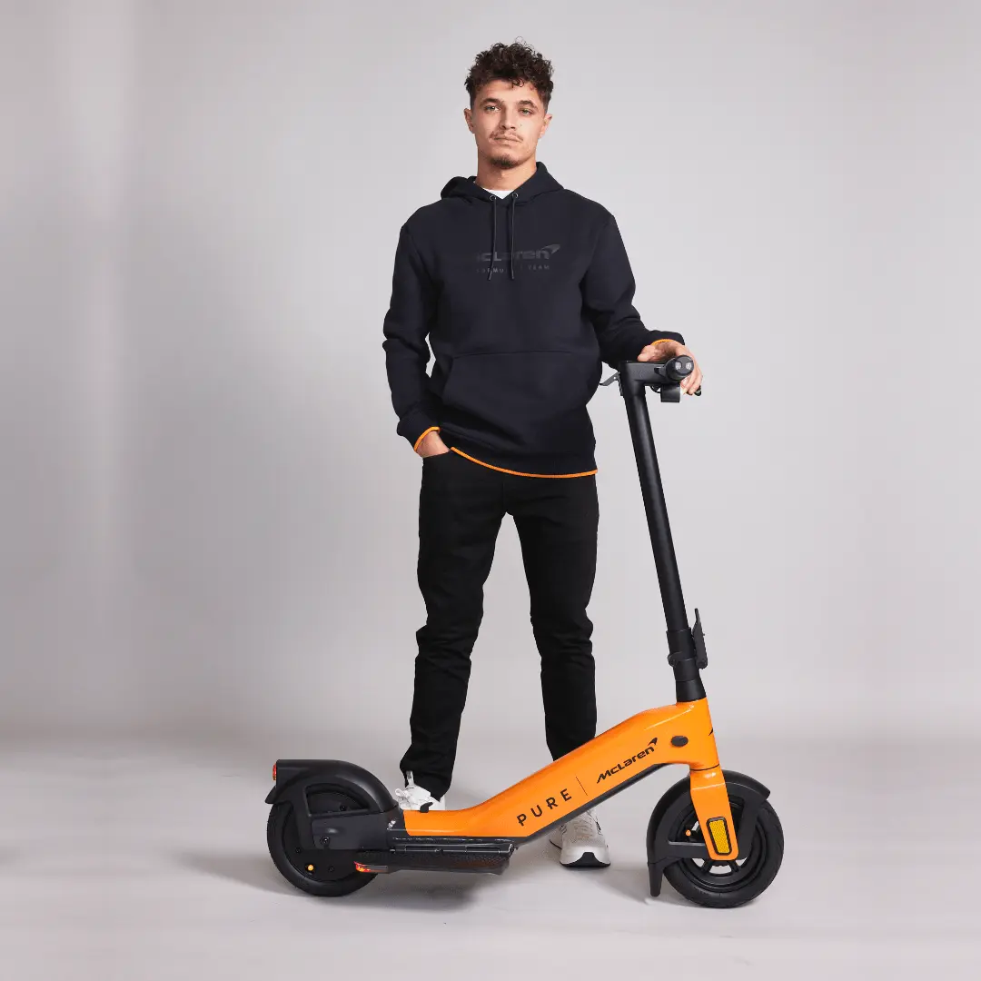 E-Scooter PURE McLaren Sonderedition Papaya mit Lando Norris