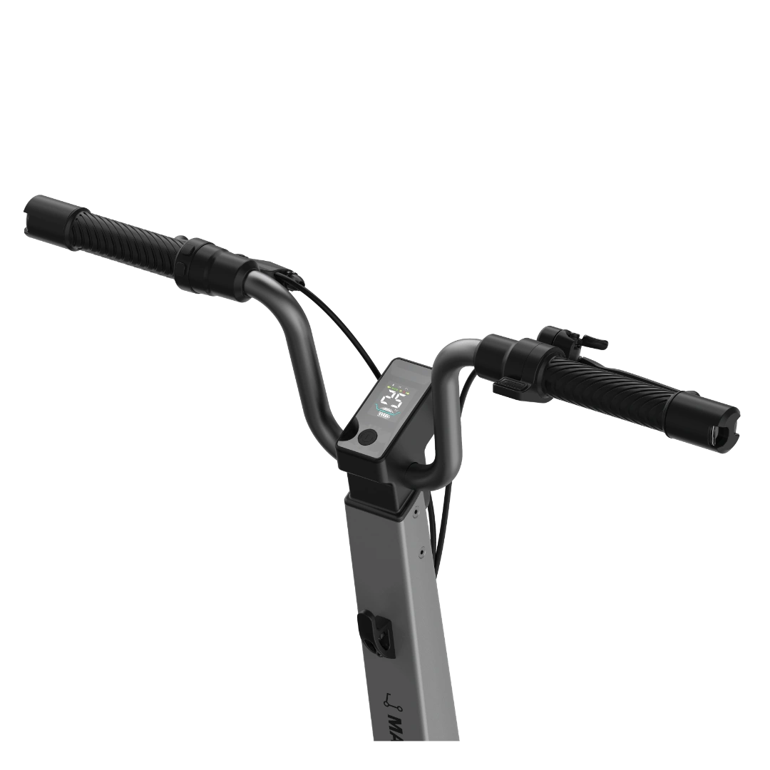 E-Scooter comscoot MAX schwarz-grau Lenker