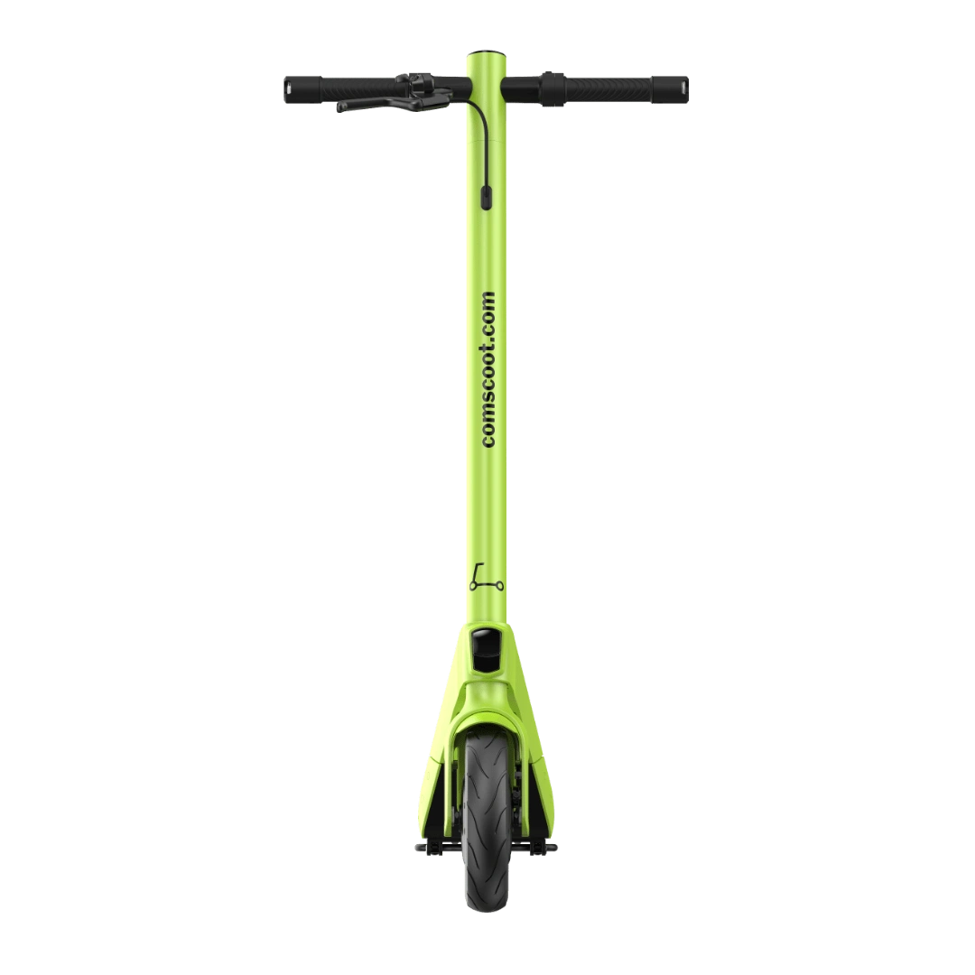 E-Scooter comscoot PERFORMANCE PLUS grün Frontansicht