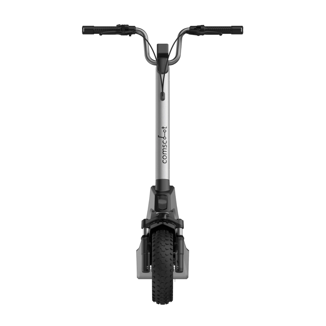 E-Scooter comscoot MAX schwarz-grau Frontansicht