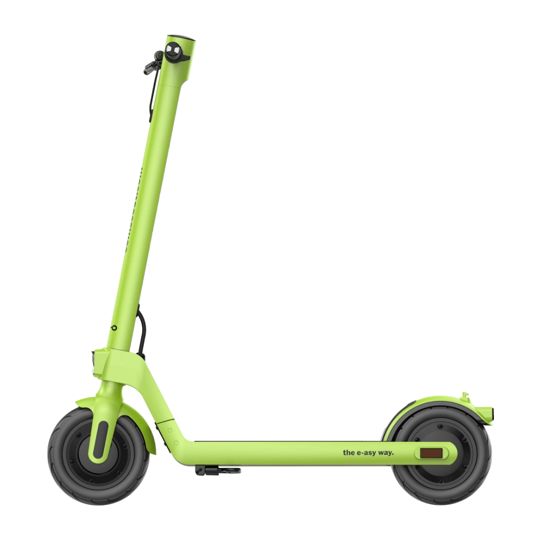 E-Scooter comscoot PERFORMANCE PLUS grün Ansicht von der Seite
