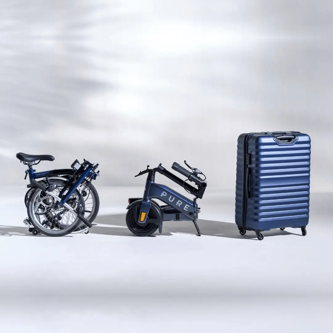 PURE Advance Flex E-Scooter in Mercury Grey klein klappbar