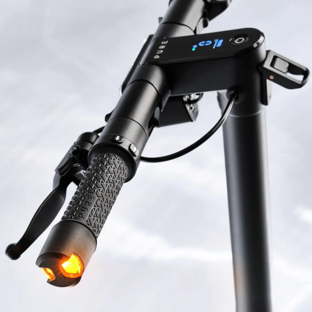 PURE Advance Flex E-Scooter in Mercury Grey mit Blinker