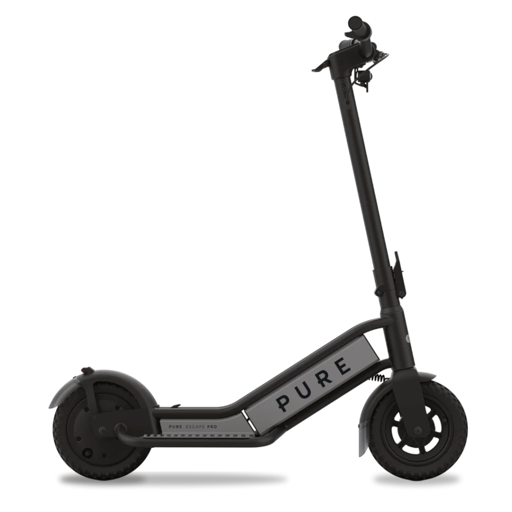 PURE Escape Pro E-Scooter schwarz-grau - Rendering