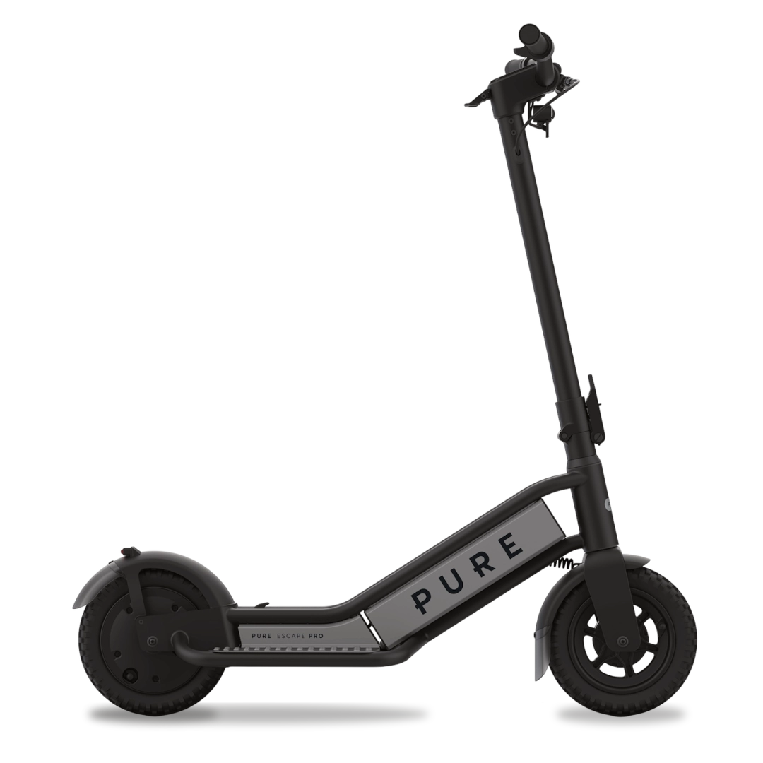 PURE Escape Pro E-Scooter schwarz-grau - Rendering