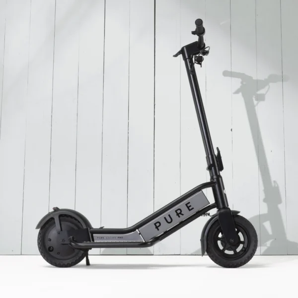 PURE Escape Pro E-Scooter schwarz-grau - von der linken Seite