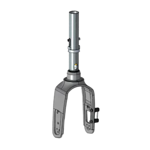 Vordere Gabelbaugruppe inkl. Lenkerstabilisierung – Papaya - Ersatzteil für PURE E-Scooter